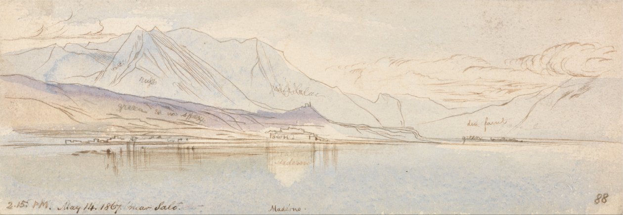 Près de Salo, Maderno - Edward Lear