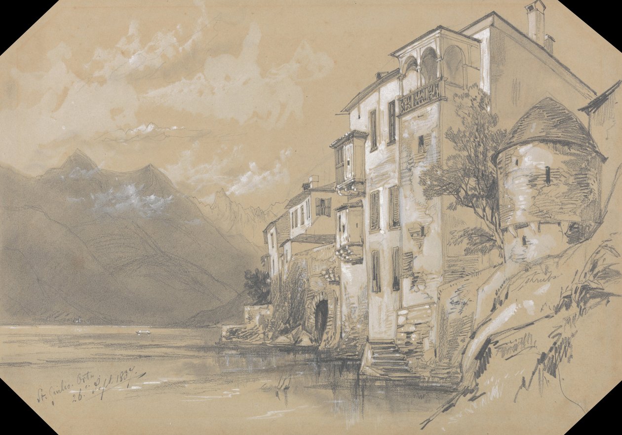 St. Giulio, Orta, 26 septembre 1837 - Edward Lear