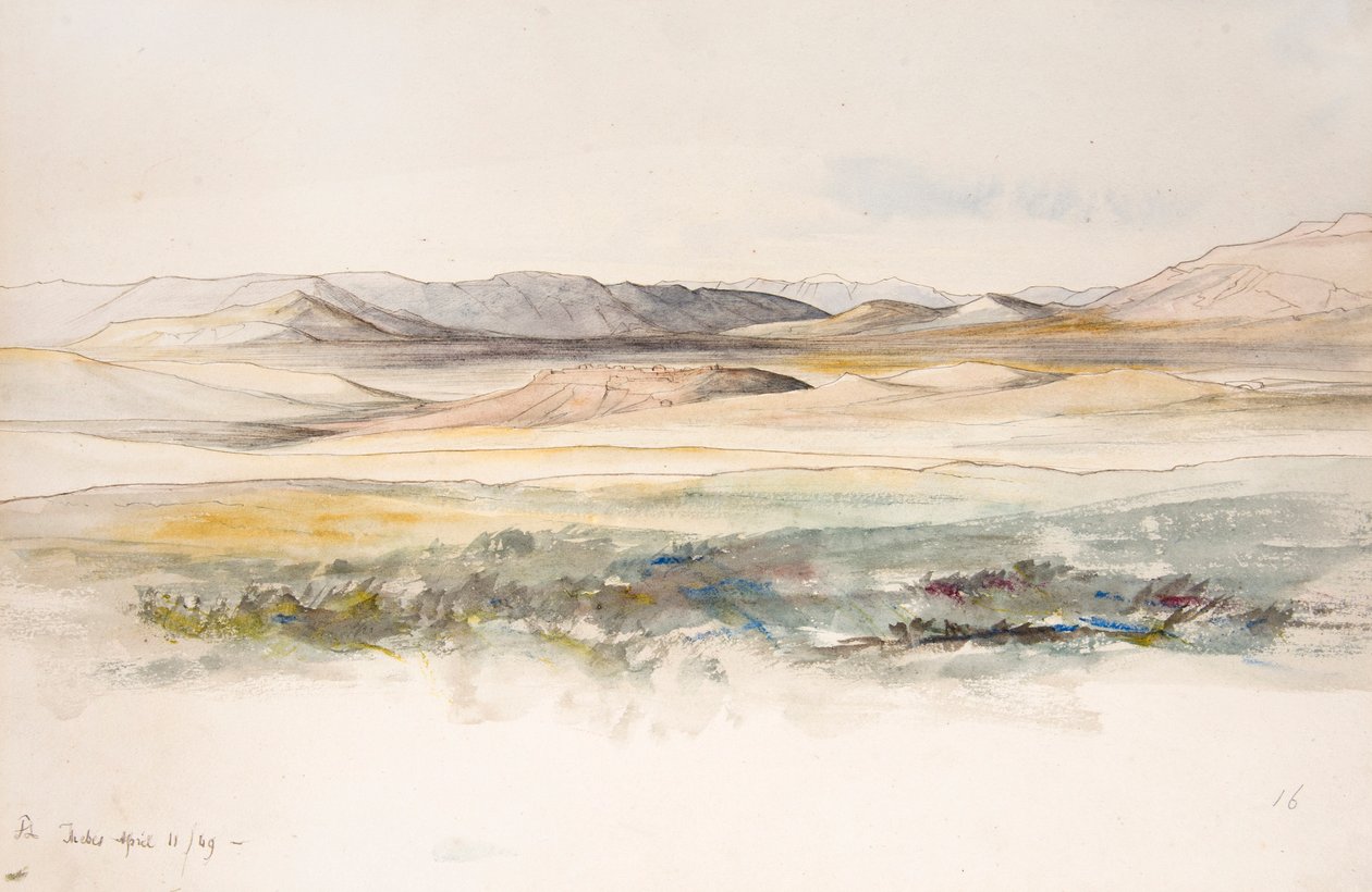 Thèbes - Edward Lear