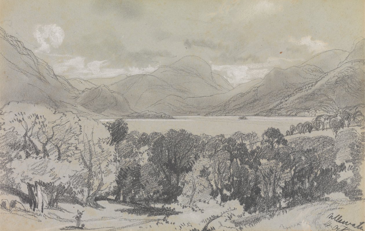 Ullswater, 14 octobre 1836 - Edward Lear