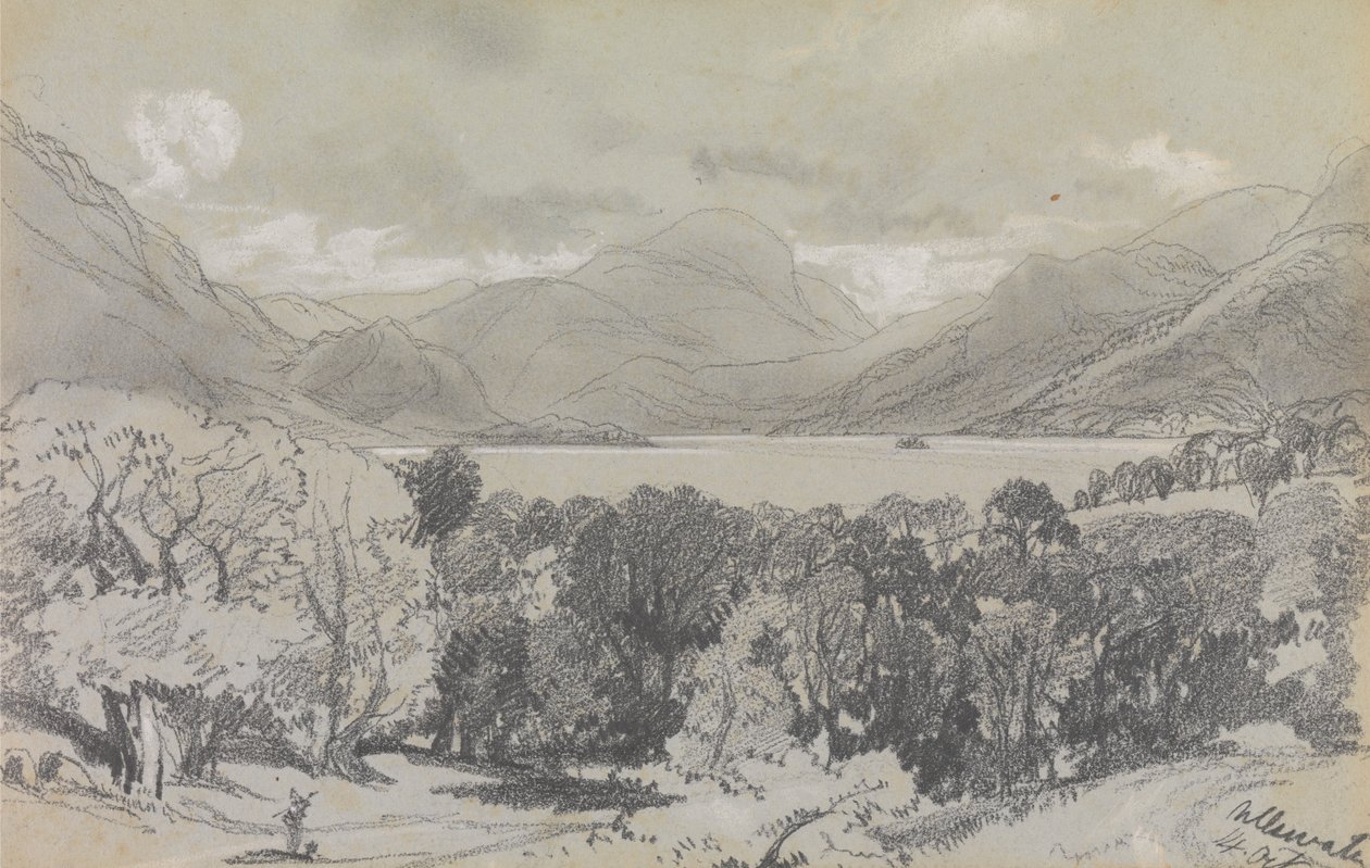 Ullswater, 14 octobre 1836 - Edward Lear