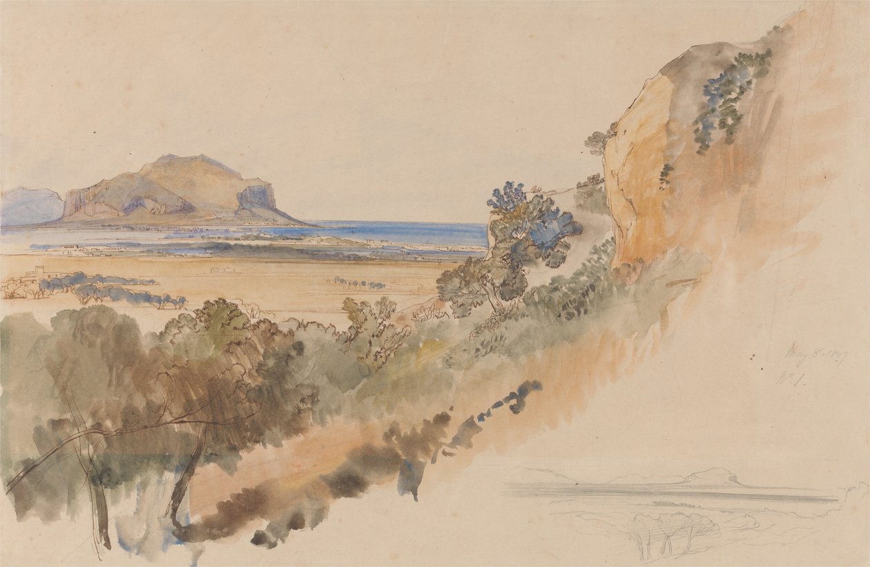 Voir près de Palermo - Edward Lear