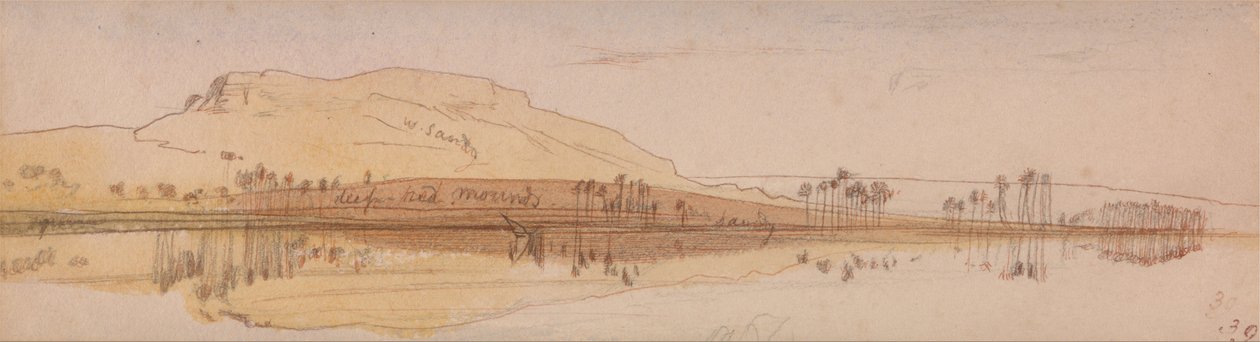 Vue sur le Nil - Edward Lear