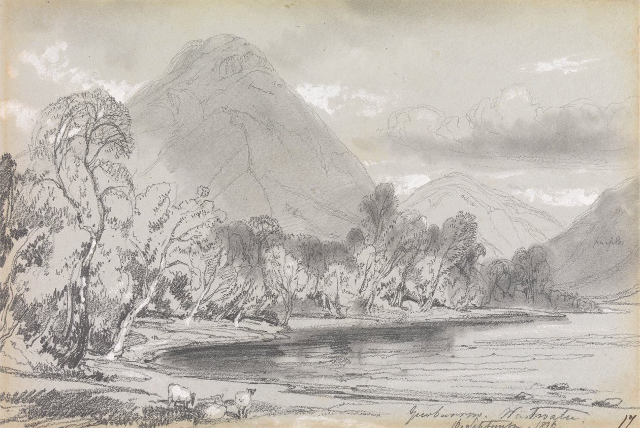Yewbarrow, Wastwater, 16 septembre 1836 - Edward Lear