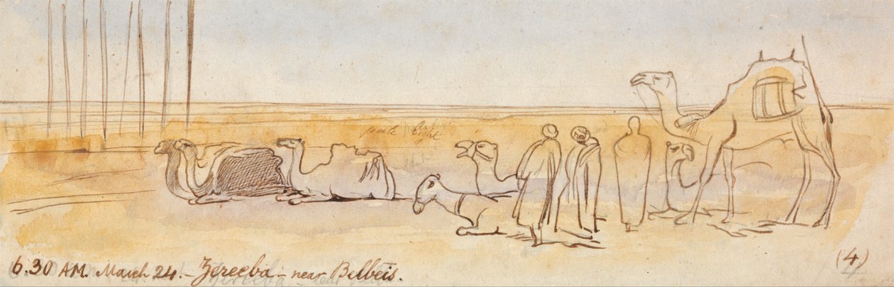 Zereeba, près de Belbeis - Edward Lear
