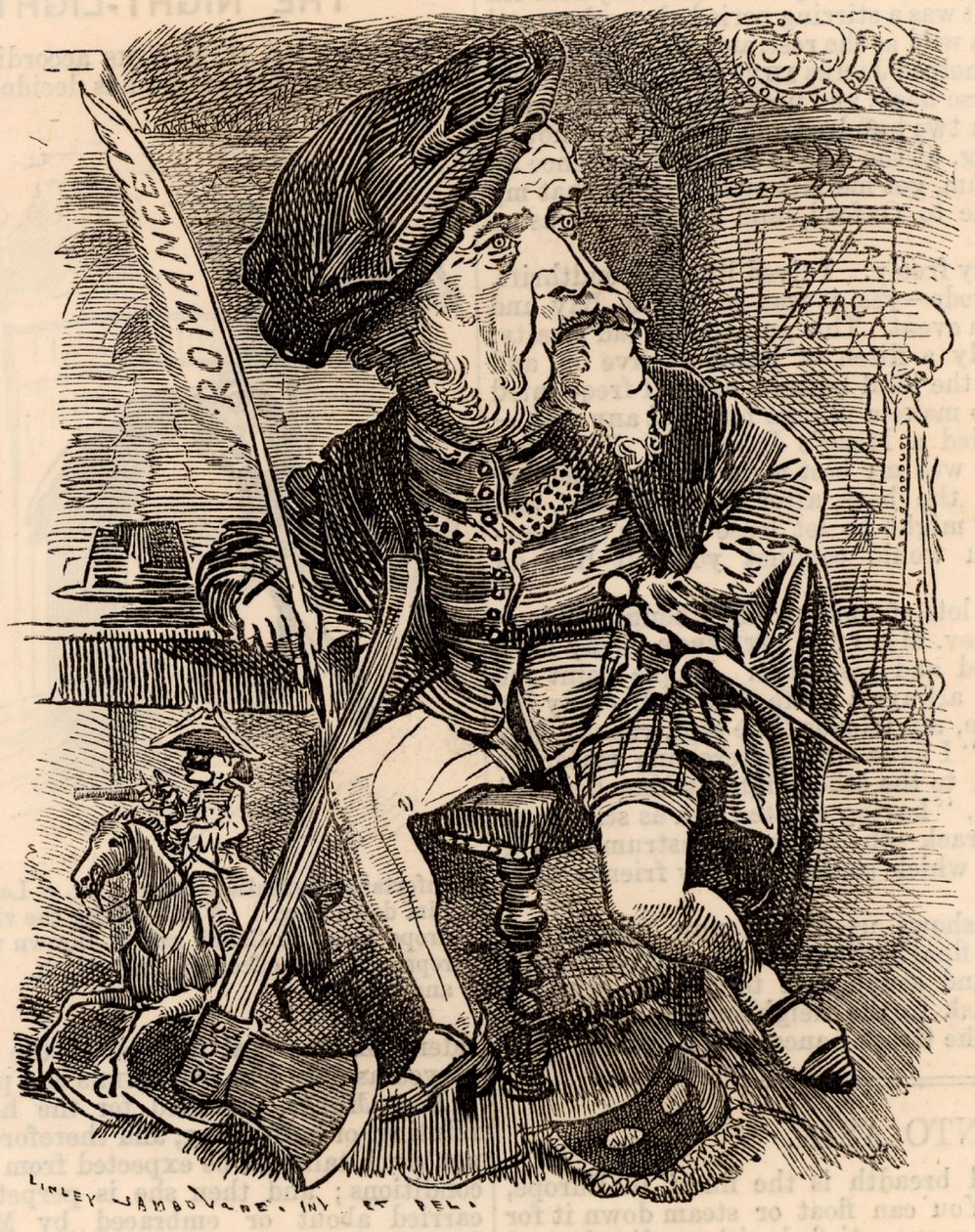 Harrison Ainsworth (1805-1882) - Edward Linley Sambourne