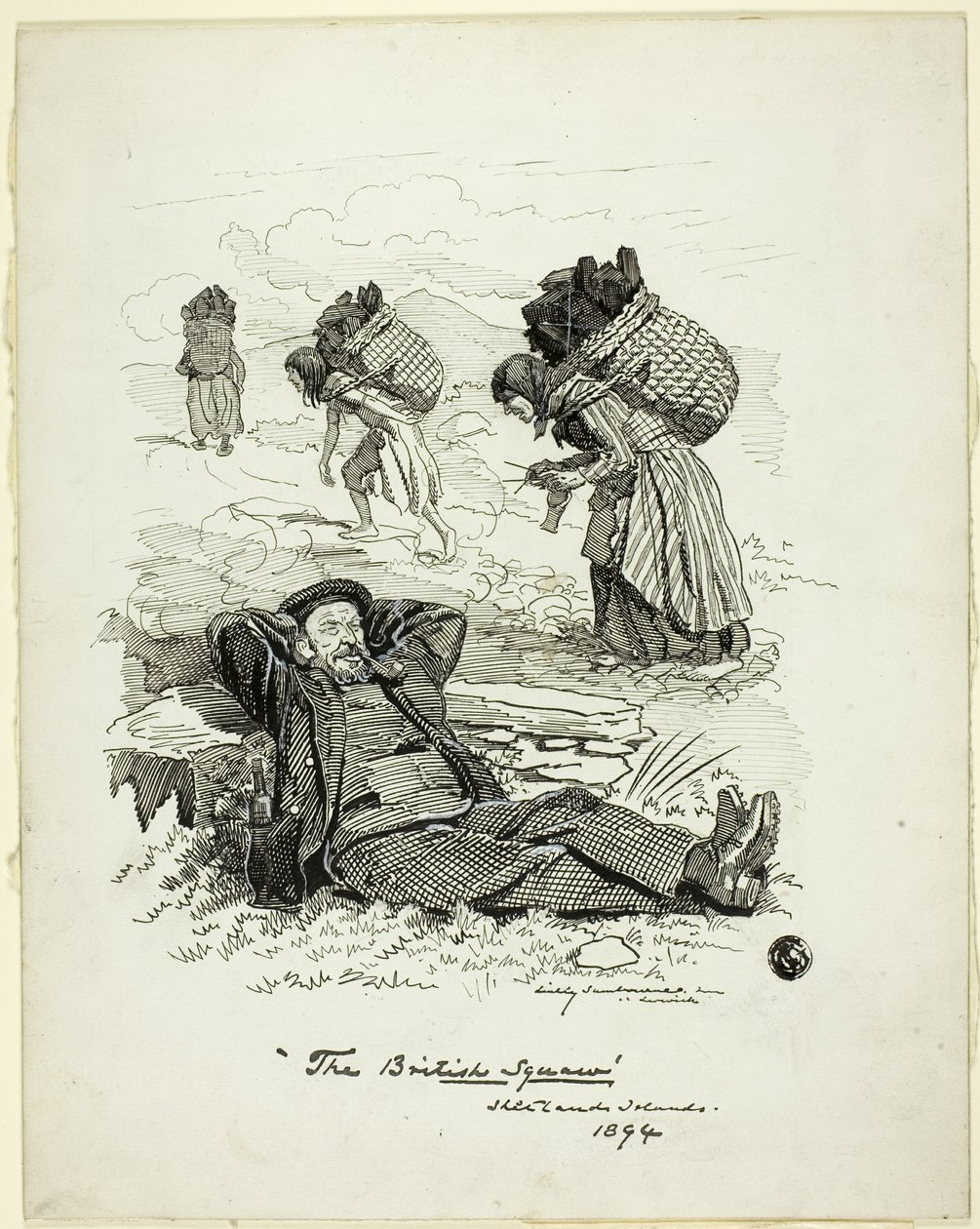Le squaw britannique, îles Shetland - Edward Linley Sambourne