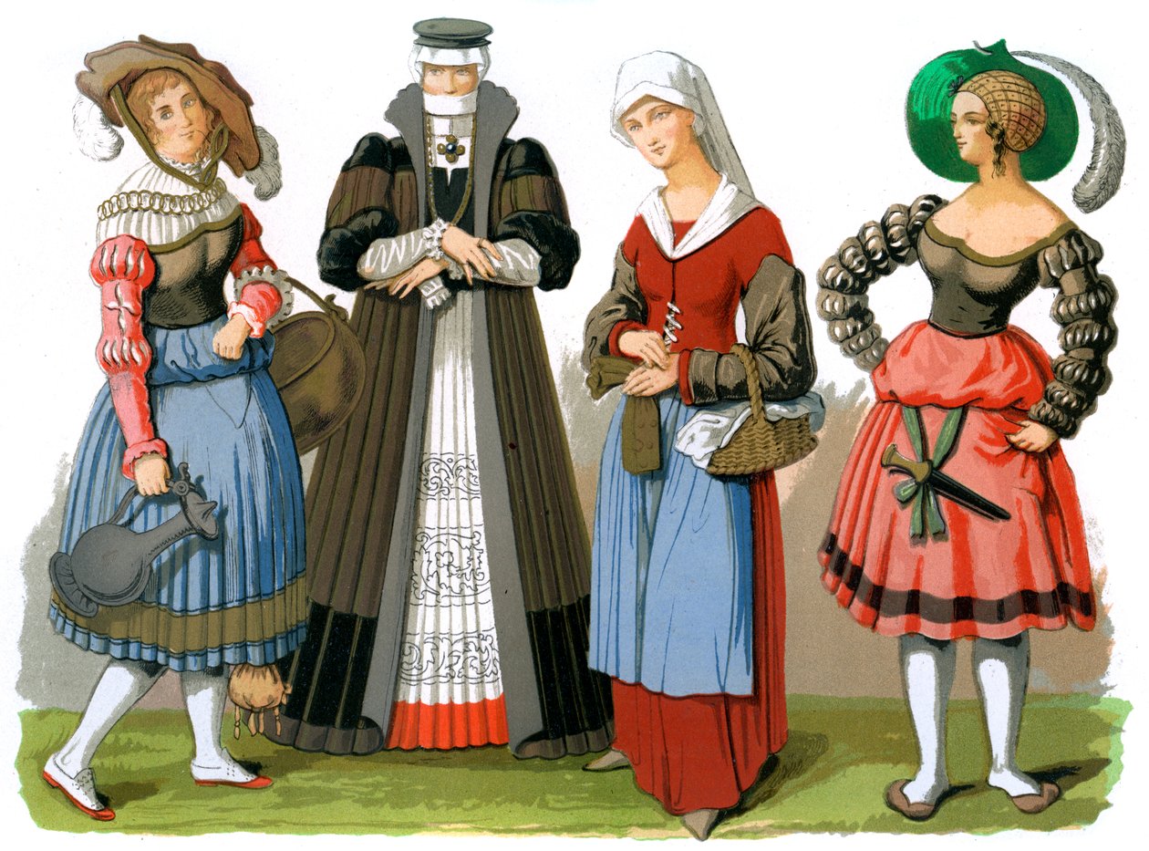 Costumes suisses, 15e-16e siècle, 1849 - Edward May