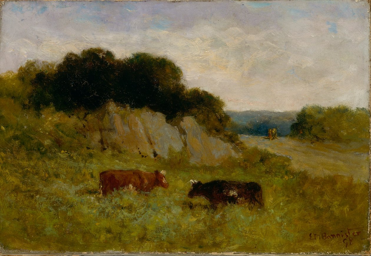 Sans titre (paysage avec deux vaches) - Edward Mitchell Bannister