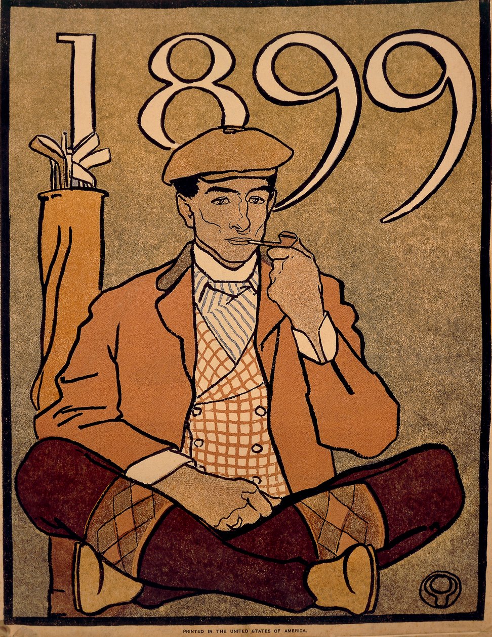 Calendrier de golf - Edward Penfield