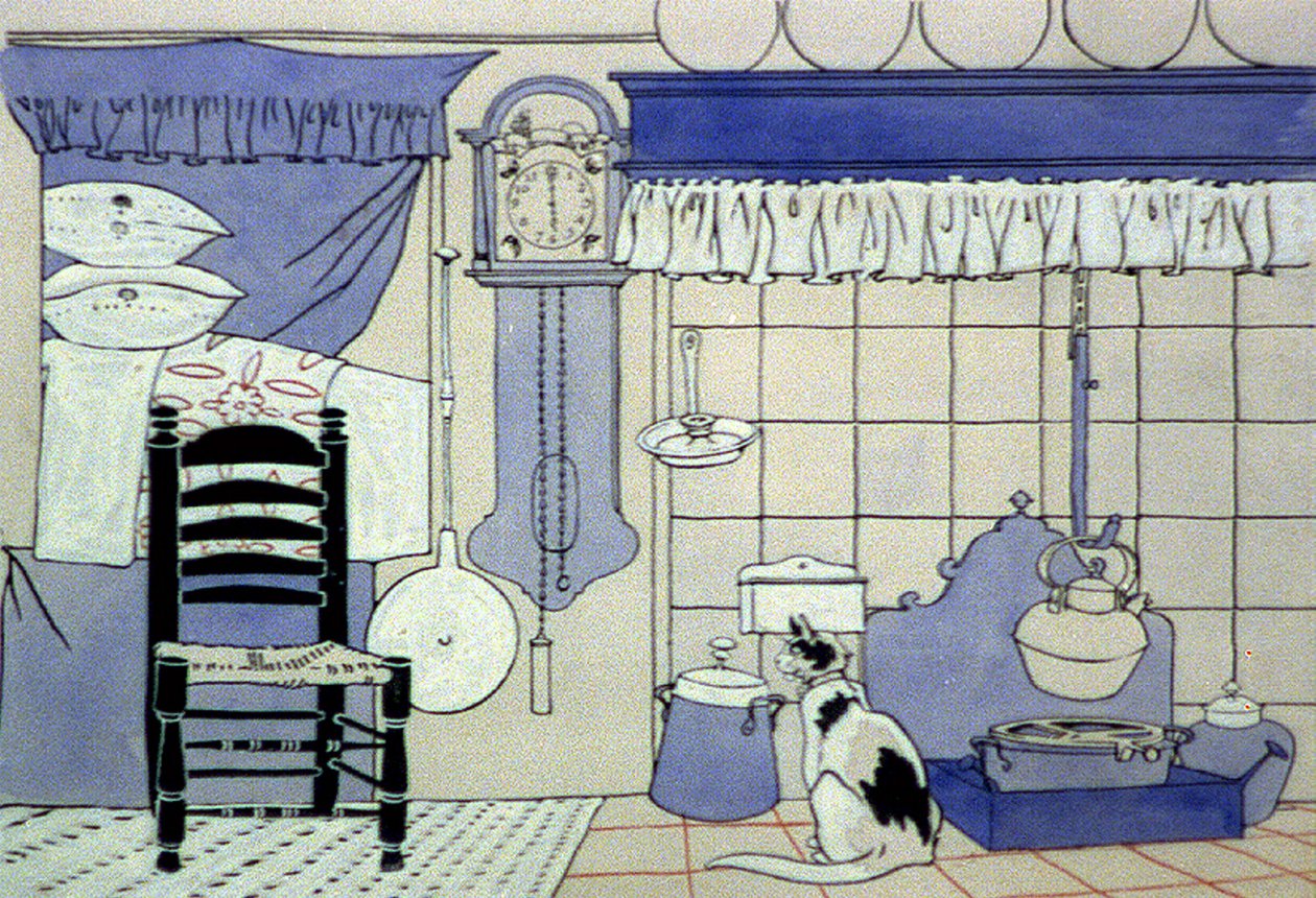Intérieur de maison - Edward Penfield