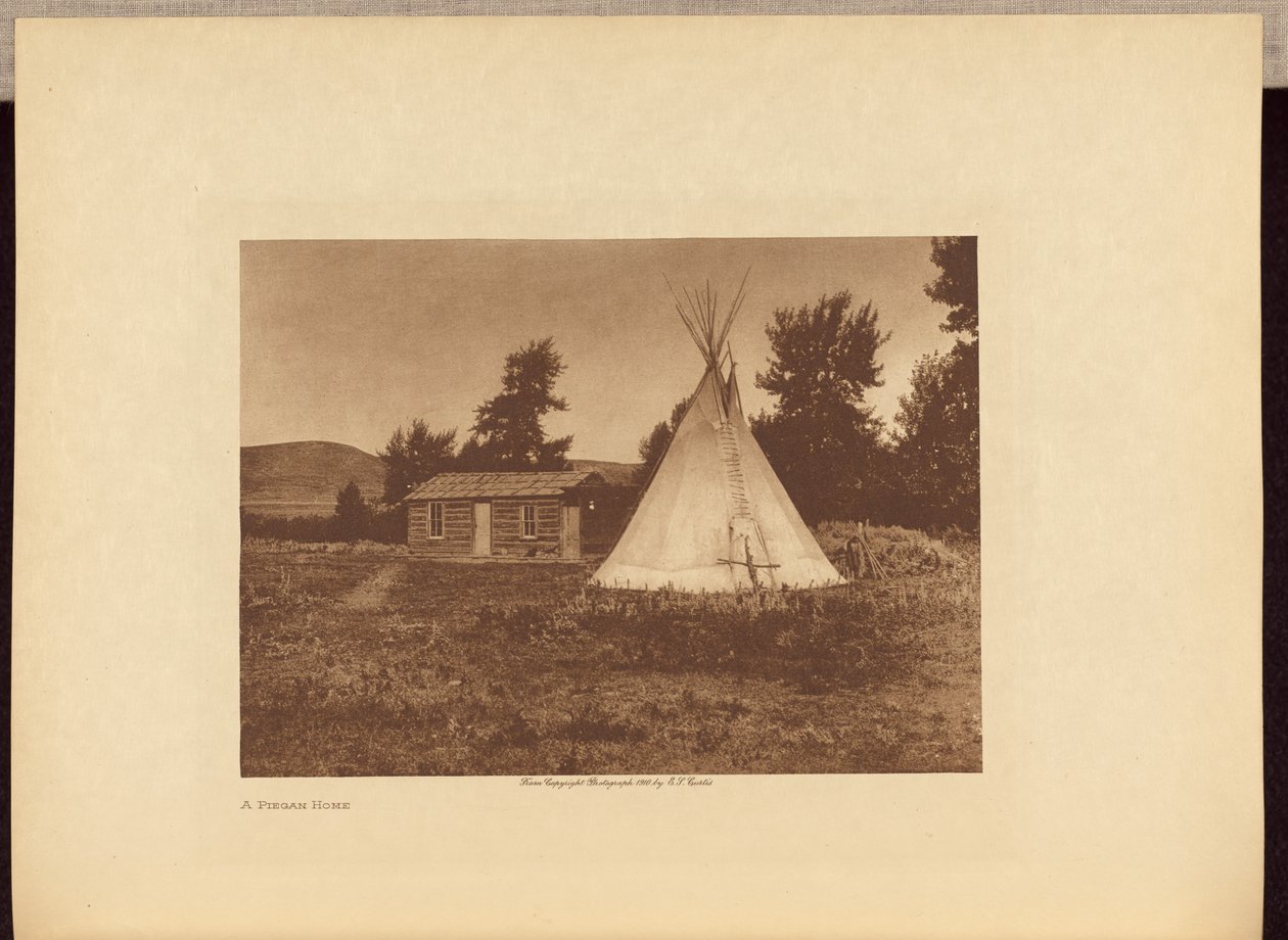 Un foyer piémontais - Edward S. Curtis