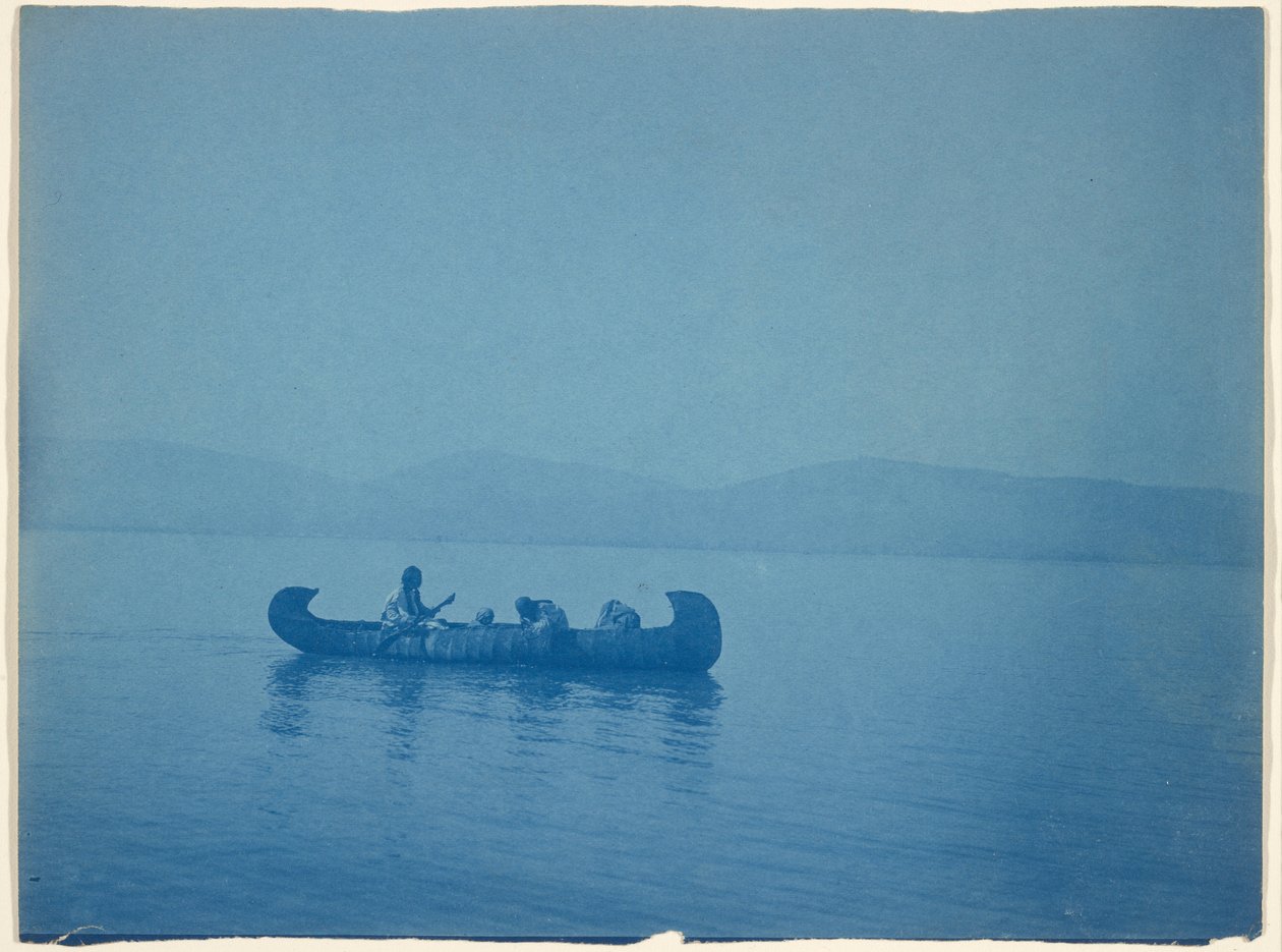 Traversée du lac - Kutenai - Edward S. Curtis