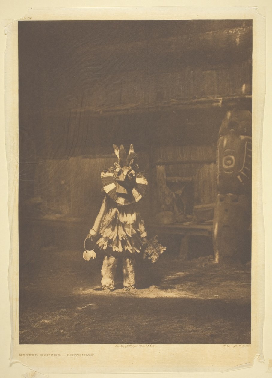 Danseur masqué - Cowichan - Edward S. Curtis