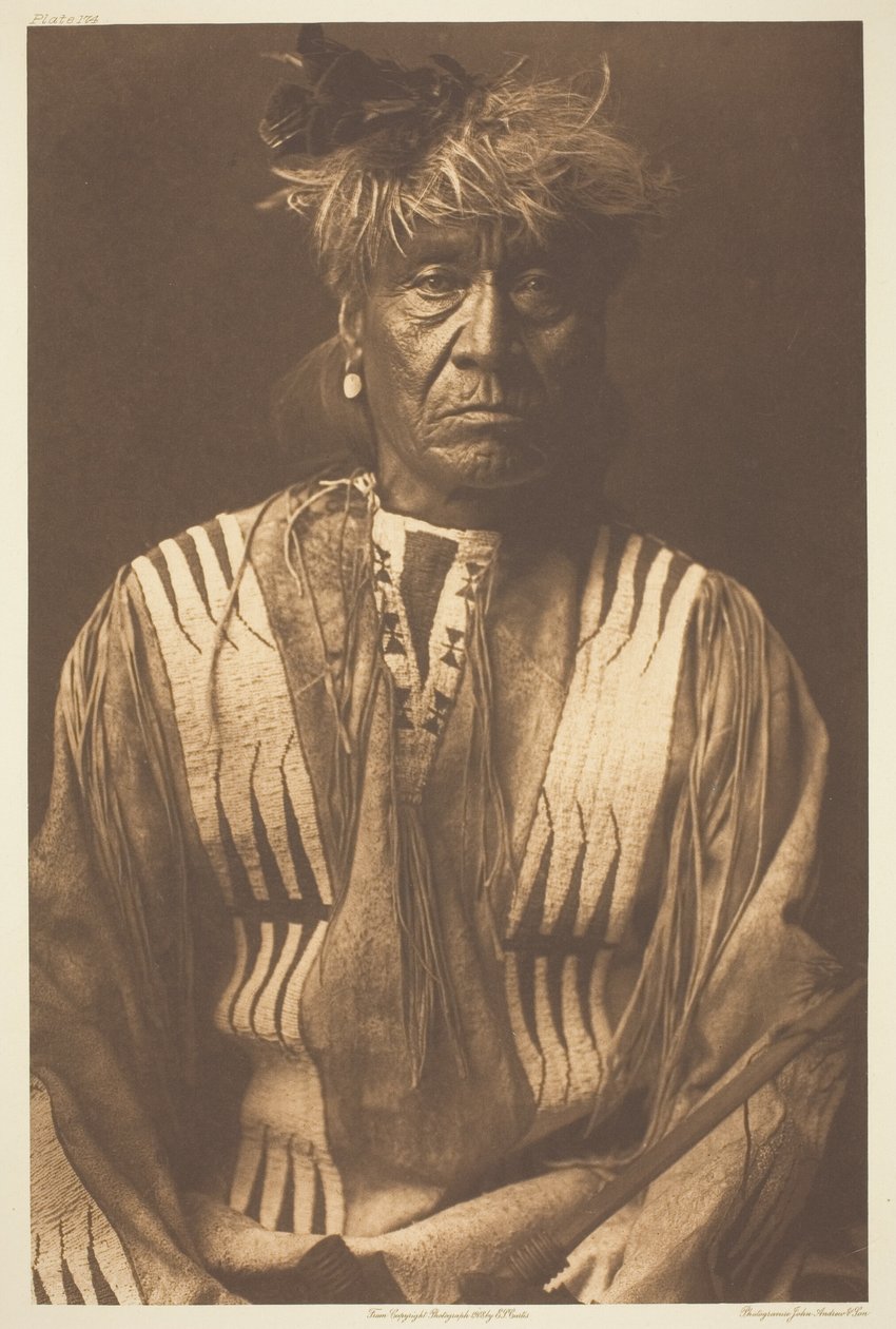 Fouet rouge - Atsina - Edward S. Curtis