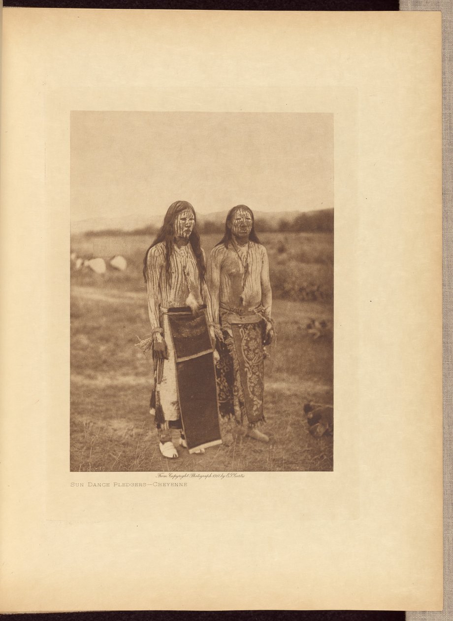 Sun Dance Pledgers - Cheyenne - Edward S. Curtis