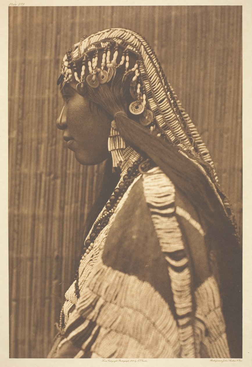Fille Wishham, profil - Edward S. Curtis