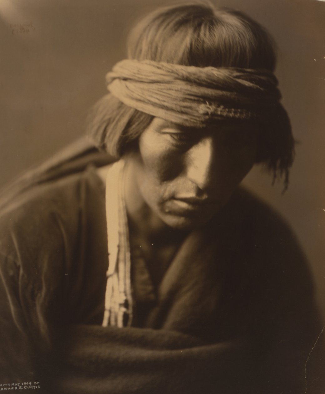 Hastobiga, homme-médecine Navajo 1904 (photo) - Edward Sheriff Curtis
