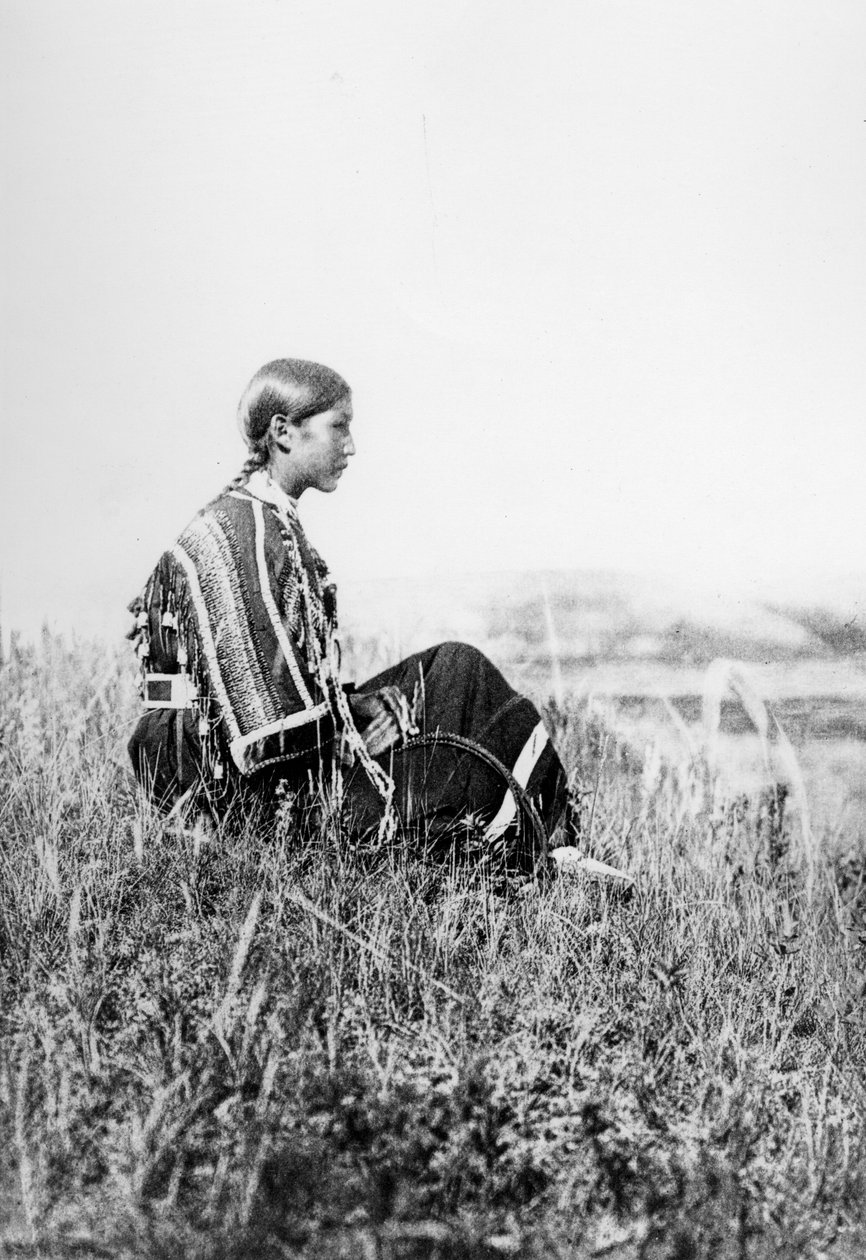 Fille Piegan rêvant - Edward Sheriff Curtis