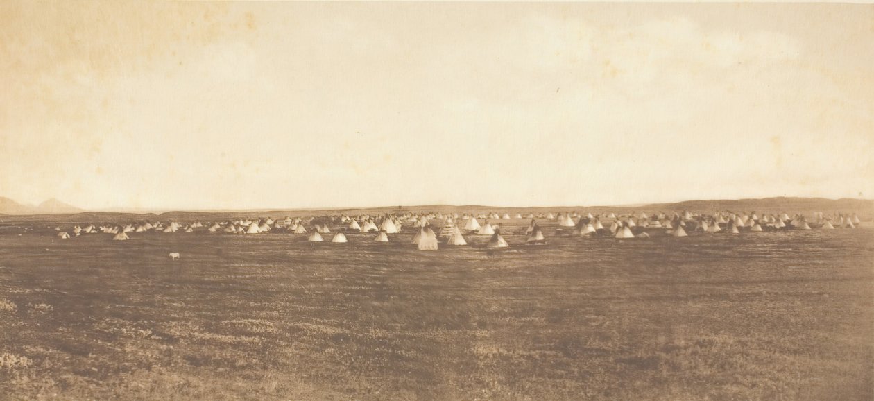 Campement de la Danse du Soleil - Piegan - Edward Sheriff Curtis