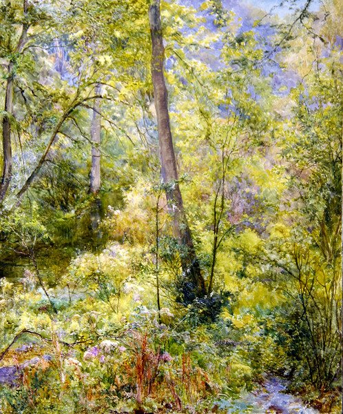 Lumière du soleil tachetée, bois de Sheepscombe - Edward Steel Harper