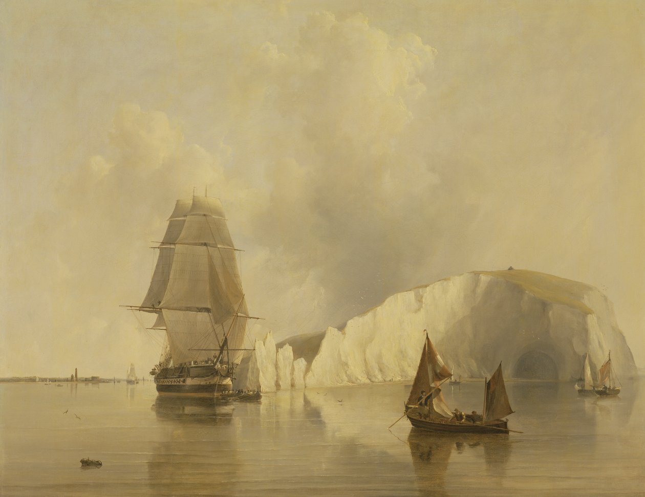 Au large des Aiguilles, île de Wight - Edward William Cooke