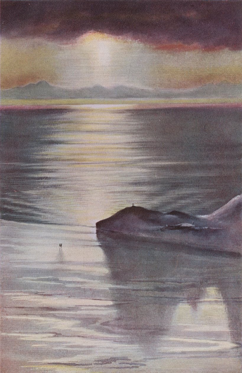 Hut Point depuis Observation Hill, 1911, 1913 - Charles Edward Wilson