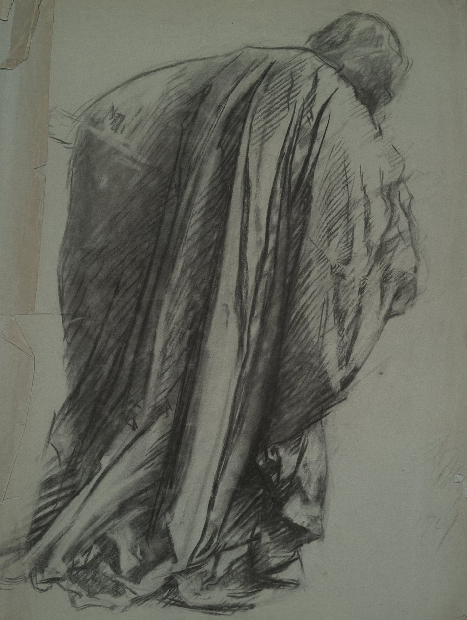 Étude de figure pour Galahad - Edwin Austin Abbey