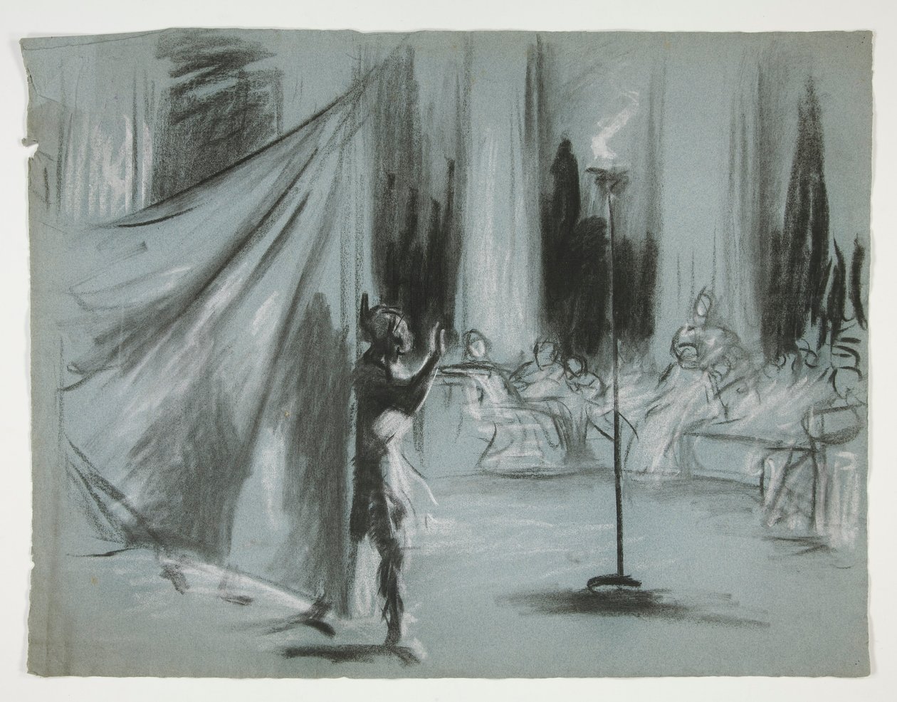 Figures dans un hall - Edwin Austin Abbey