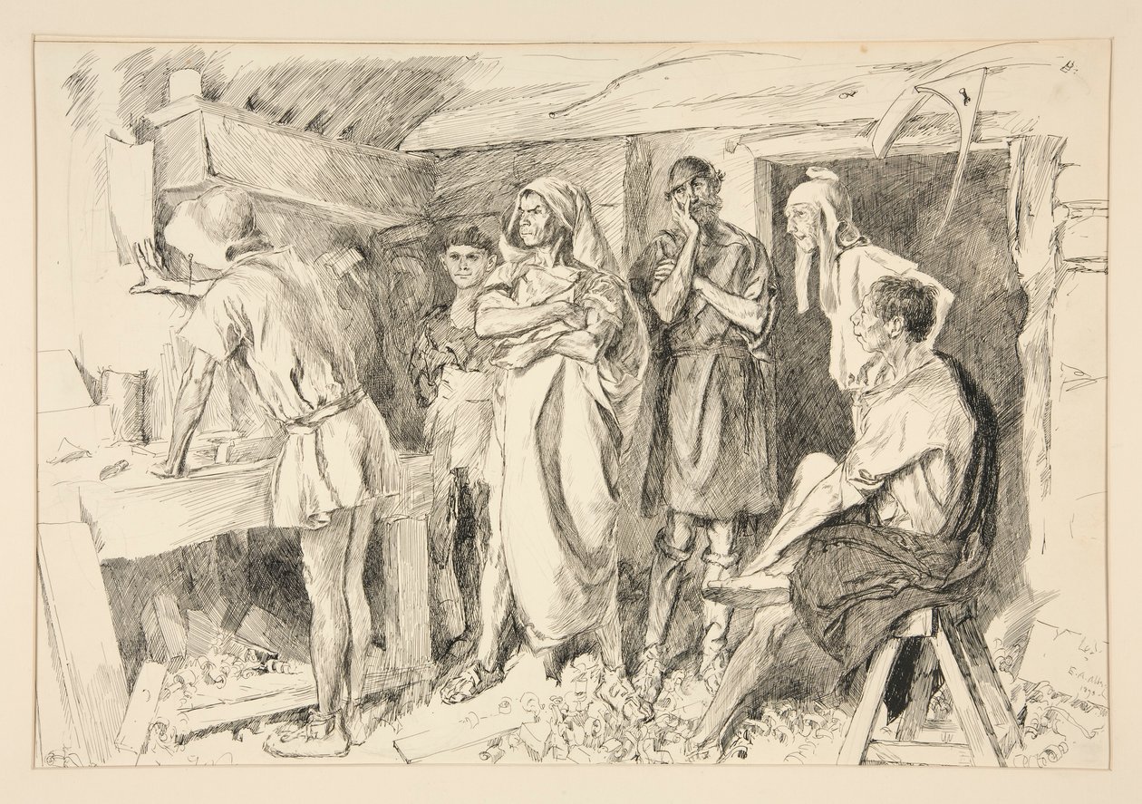 Dans le coing - Edwin Austin Abbey