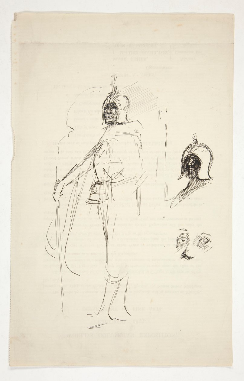 Étude préliminaire pour Othello (?) - Edwin Austin Abbey