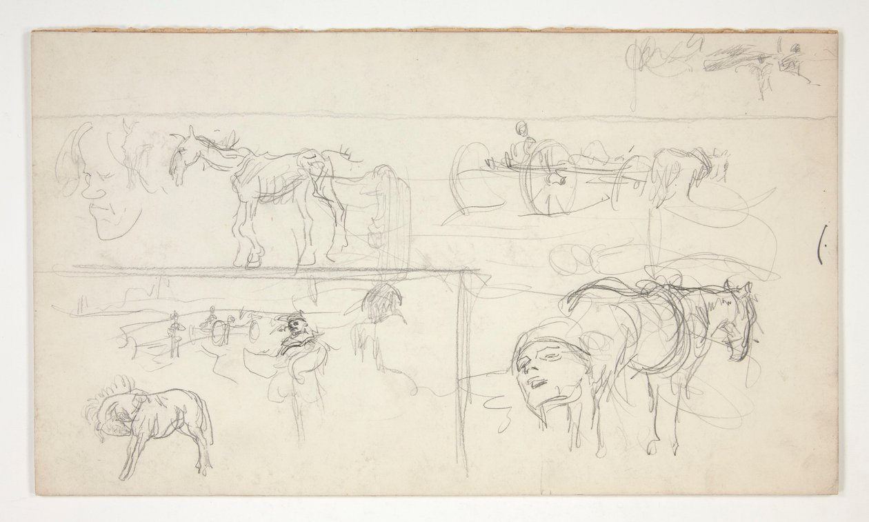 Feuille de croquis - Edwin Austin Abbey