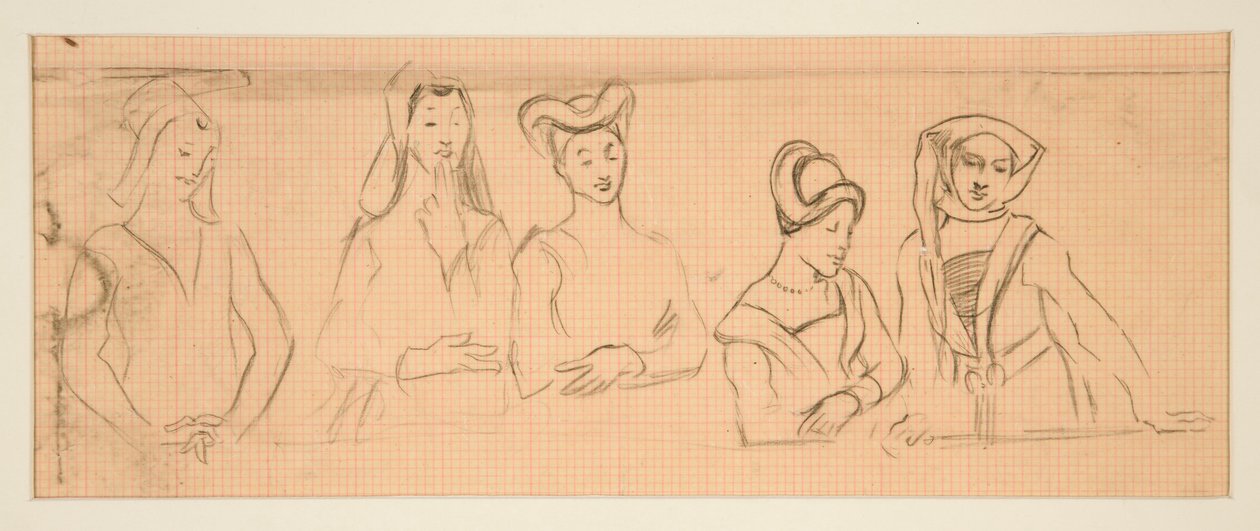 Croquis pour - Edwin Austin Abbey