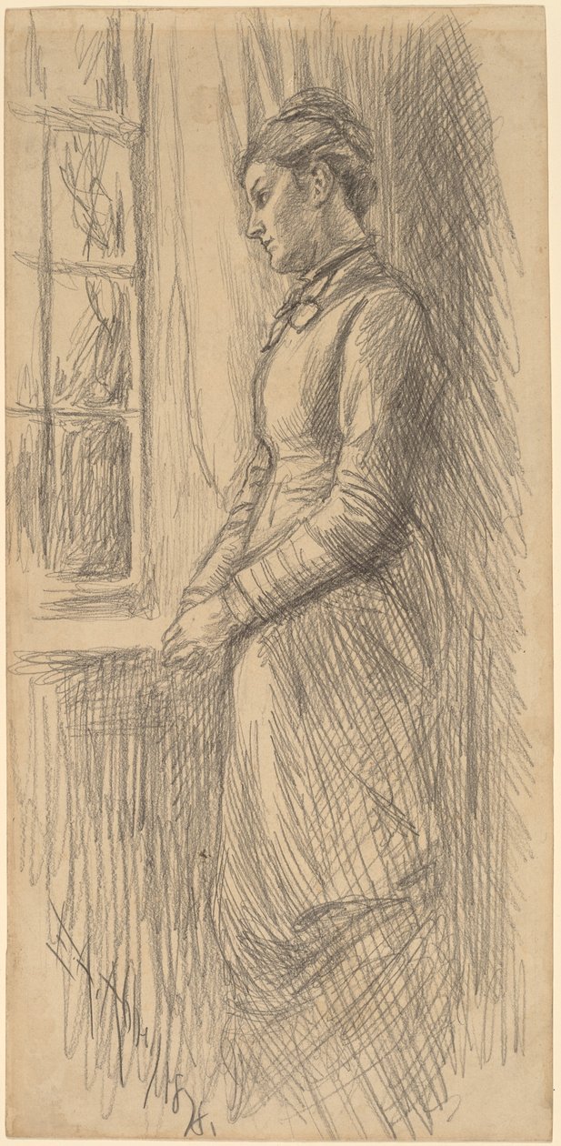 Solitude : Mlle Vesta Rollinstall - Edwin Austin Abbey