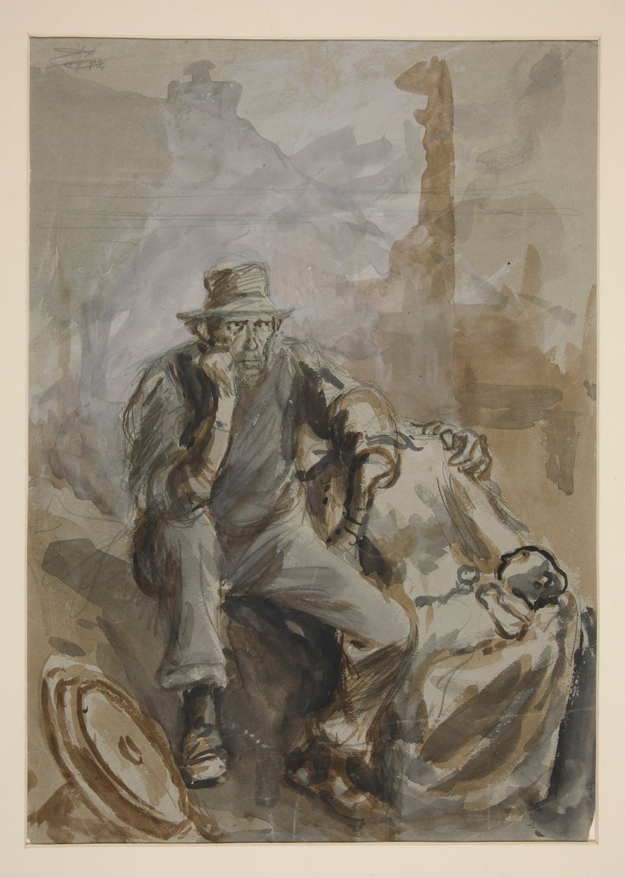 Étude pour - Edwin Austin Abbey