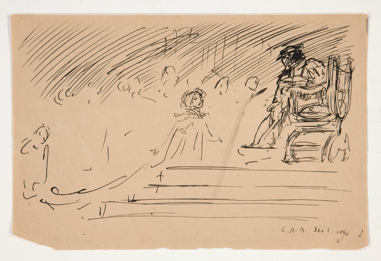 Étude pour - Edwin Austin Abbey