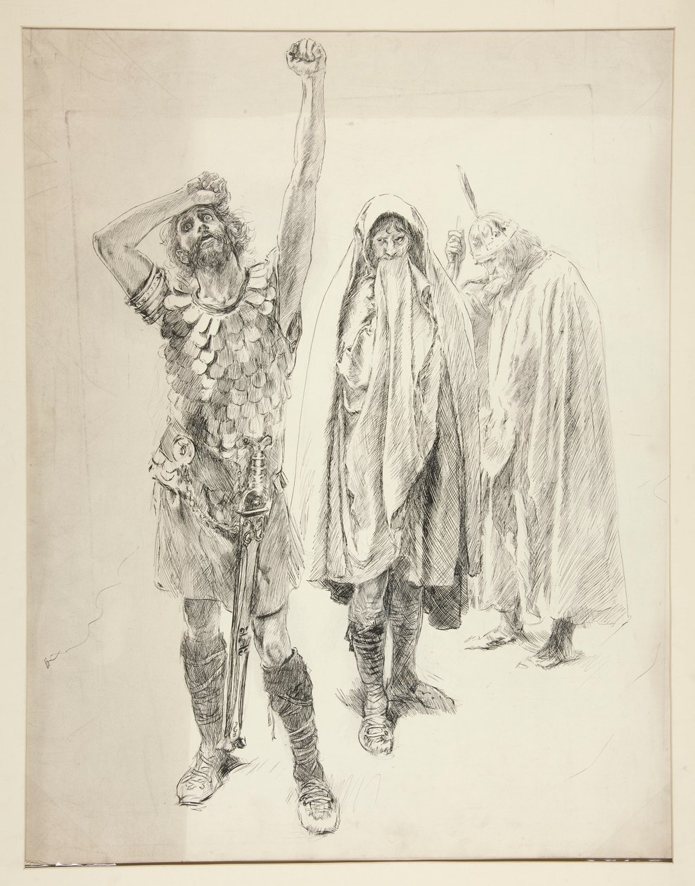 Étude pour une pièce de Shakespeare non identifiée - Edwin Austin Abbey