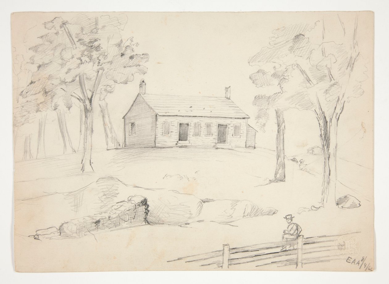 Vue de la Maison de Réunion des Amis - Edwin Austin Abbey