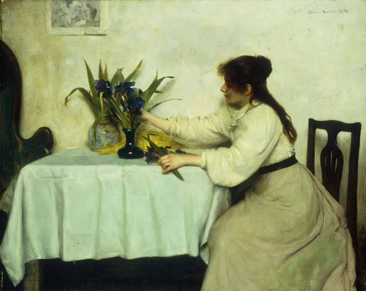 Arranger les fleurs, 1897 - Edwin Harris