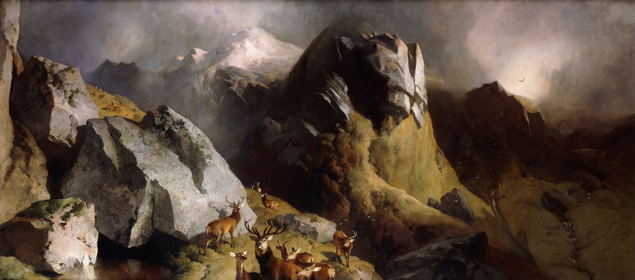 Le Passage des Cerfs, c.1852 - Edwin Landseer
