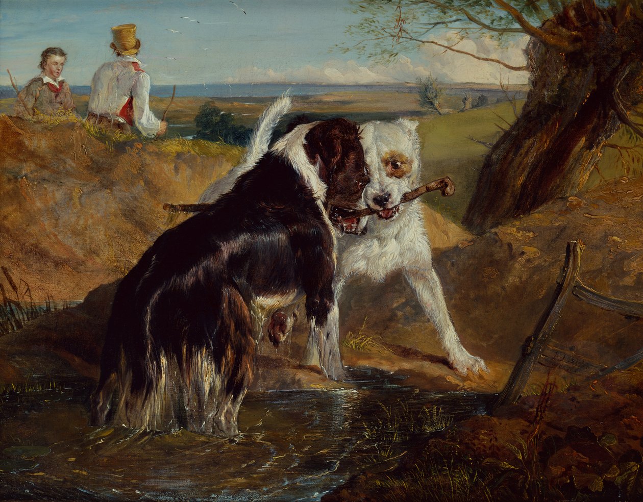 Qui aura le bâton - Edwin Landseer