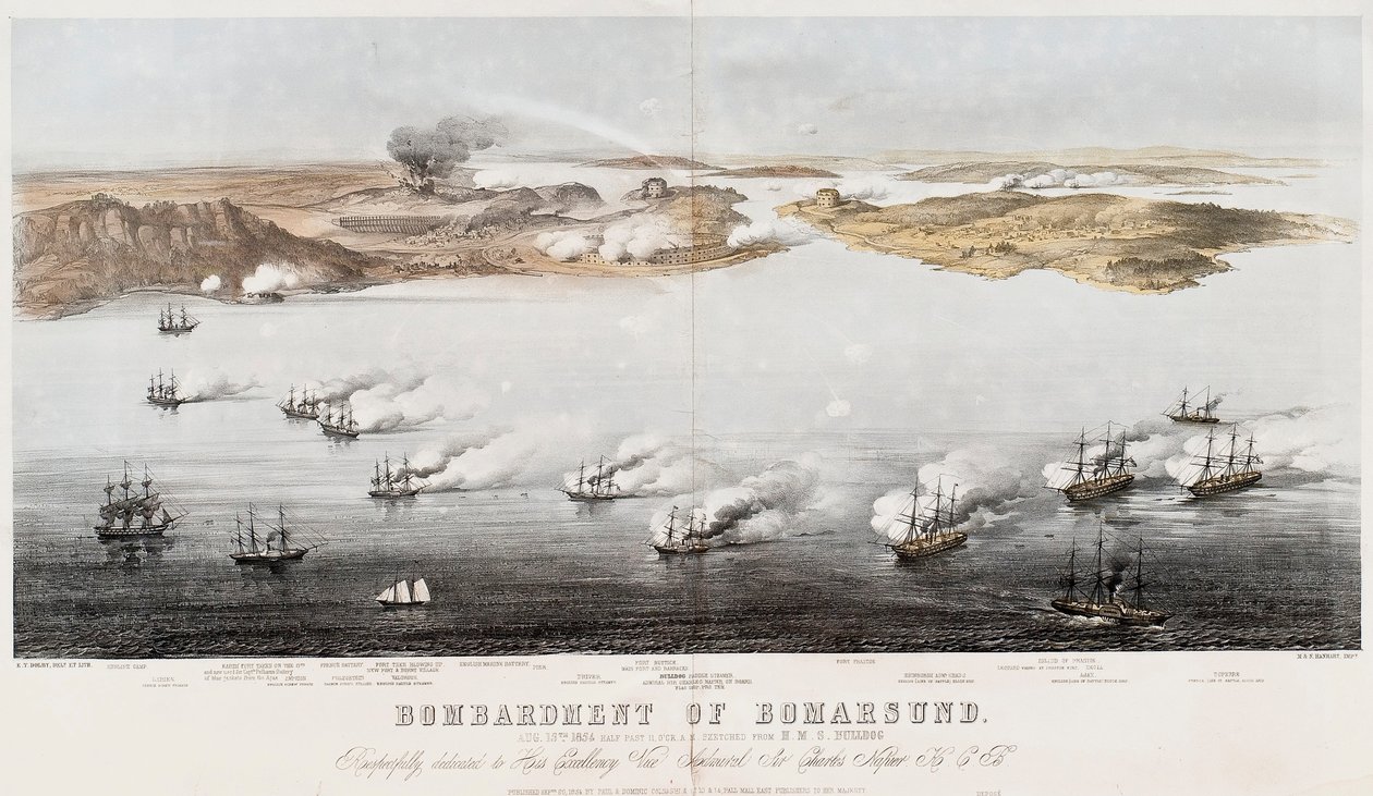Bombardement de Bomarsund, 1854 - Edwin Thomas Dolby