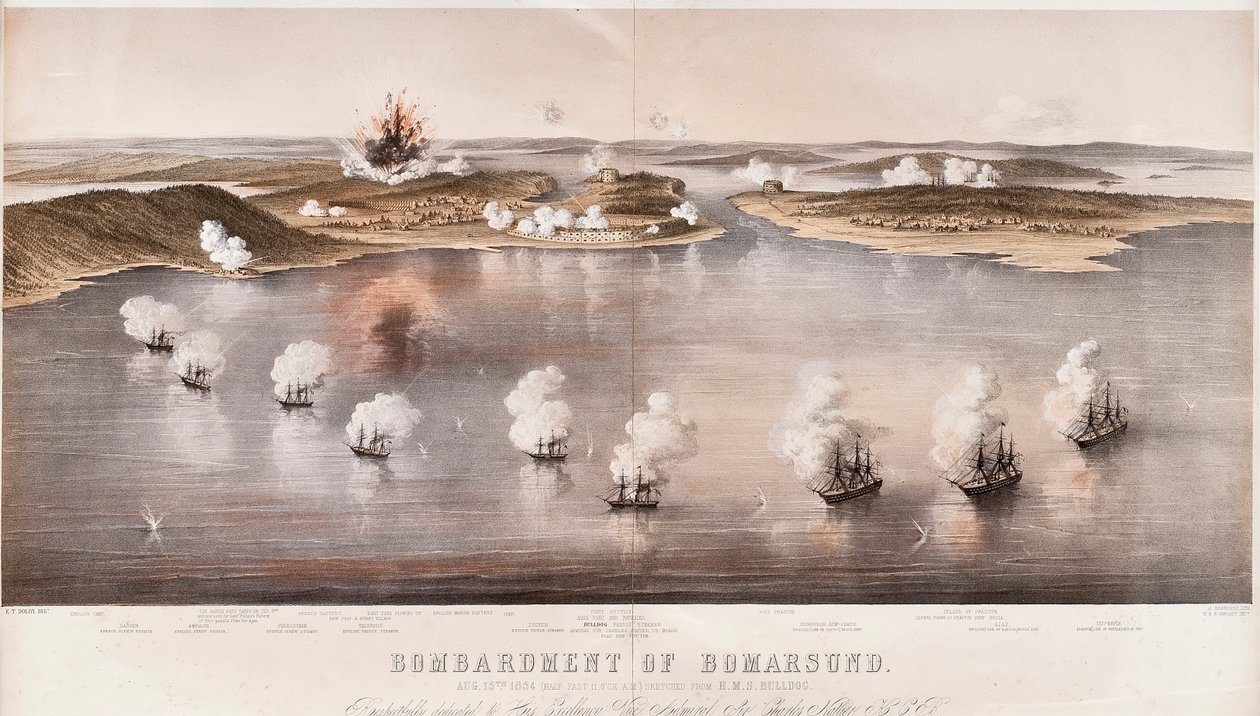Bombardement de Bomarsund, 1854 - Edwin Thomas Dolby