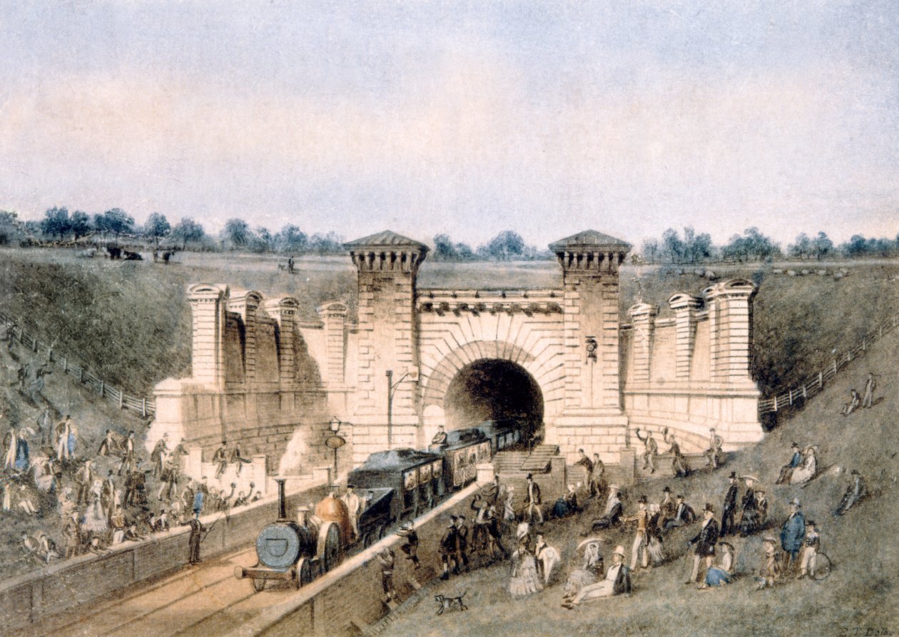 Le tunnel ferroviaire de Primrose Hill - Edwin Thomas Dolby