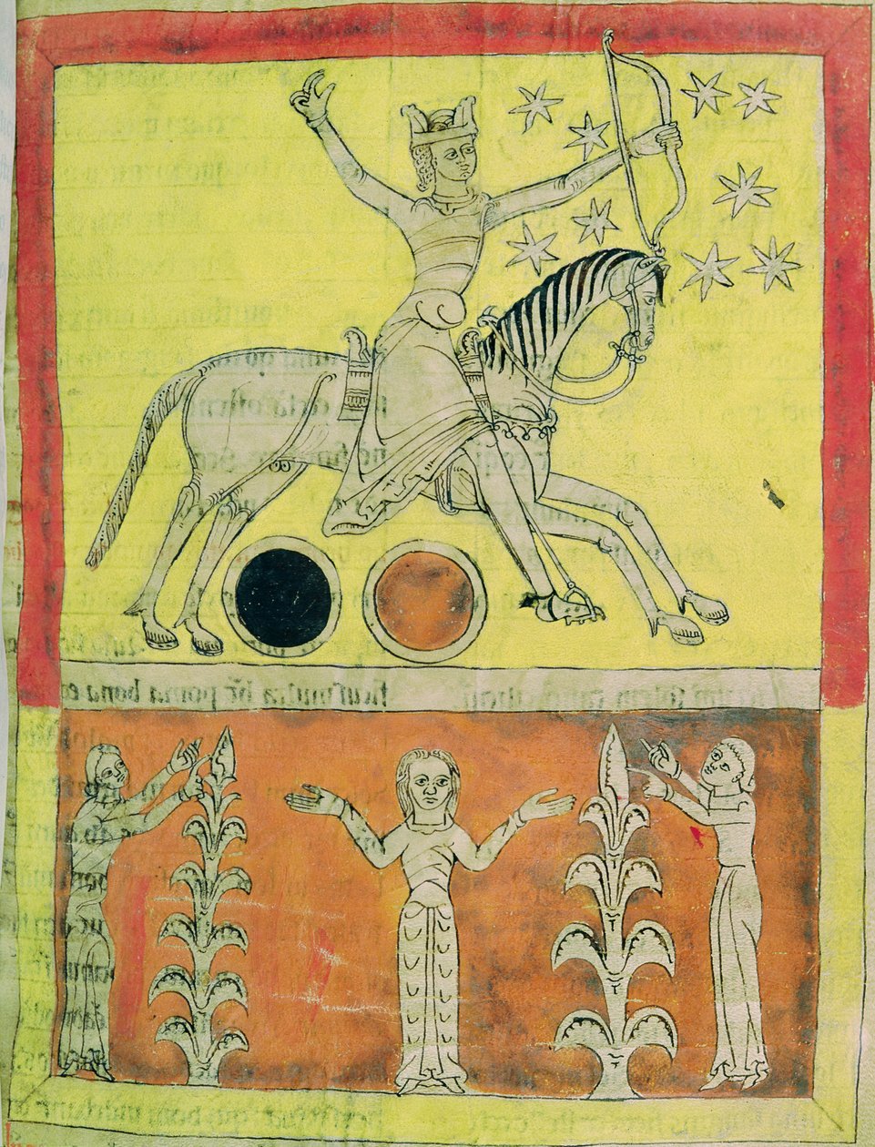 Le Chevalier Blanc sur un cheval blanc part en bataille contre Satan. miniature du 