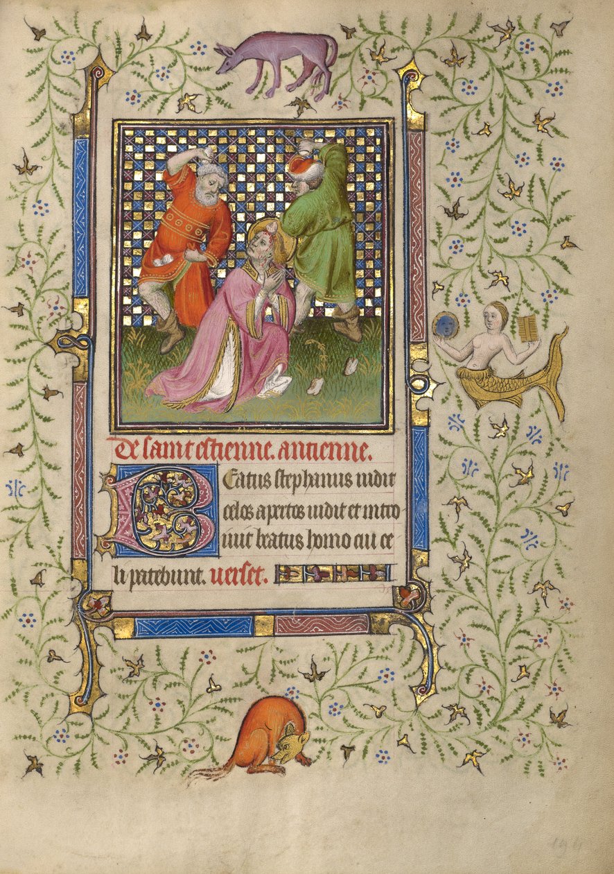 La lapidation de saint Étienne - Egerton Master