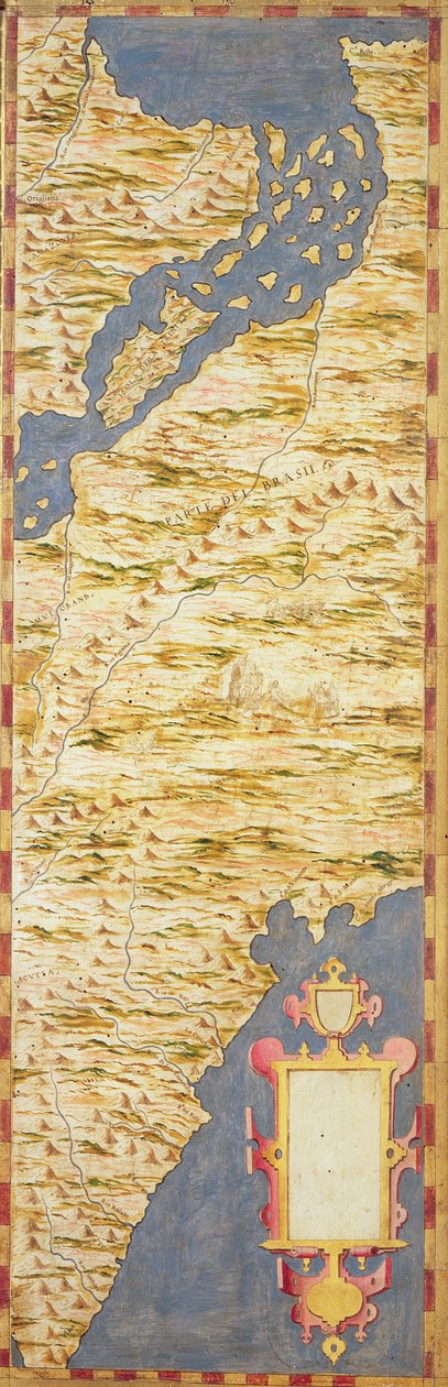 Carte du Brésil, de la 