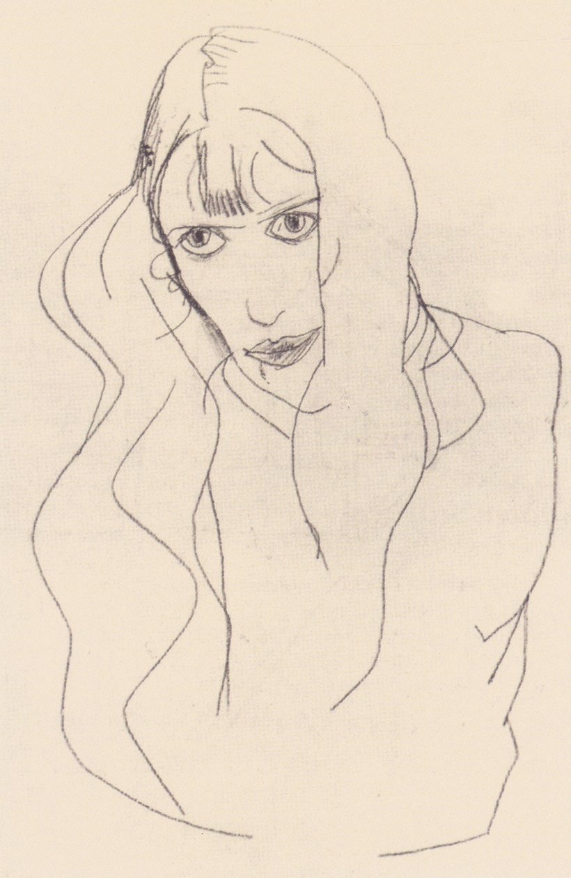 Portrait de femme Wally - Egon Schiele