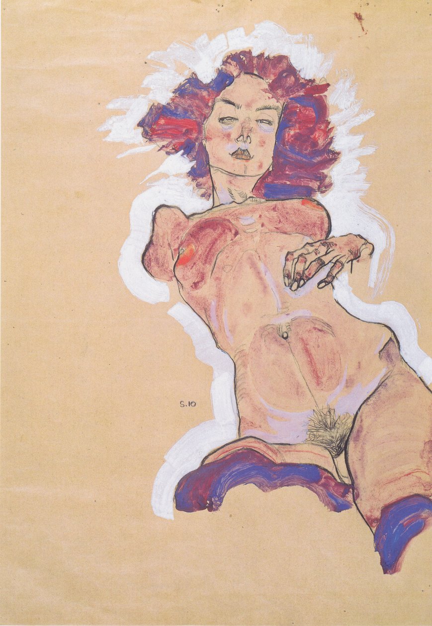Nu féminin - Egon Schiele