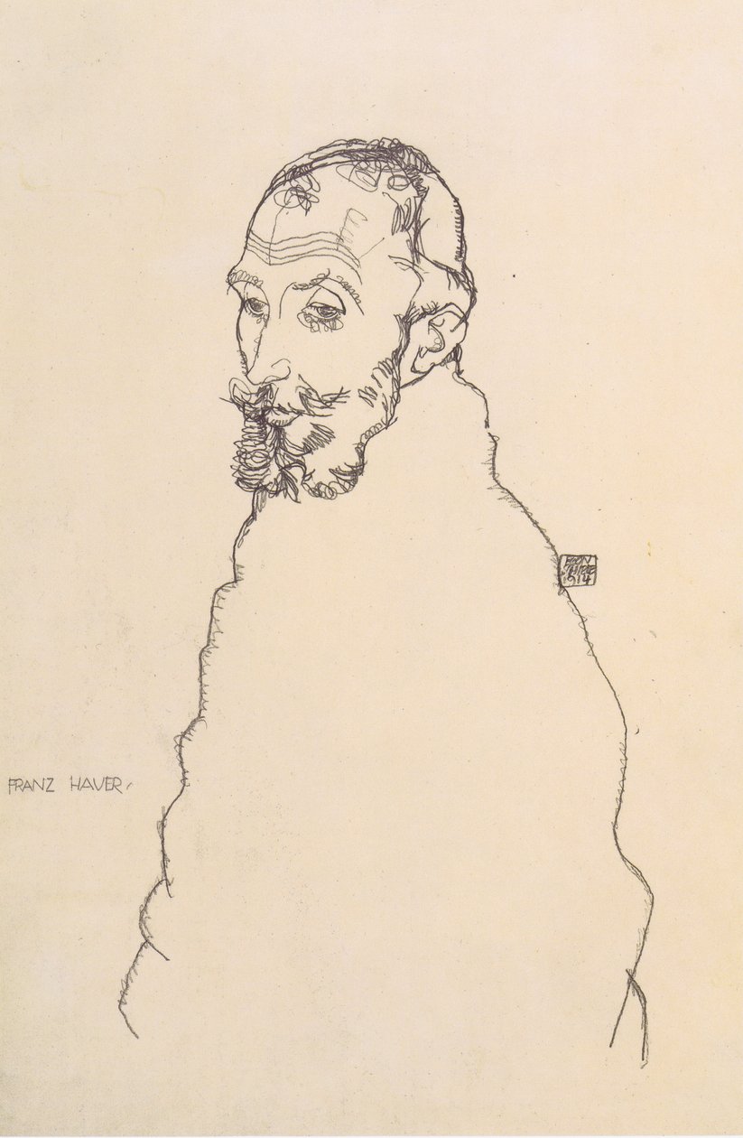 Portrait de Franz Hauer - Egon Schiele